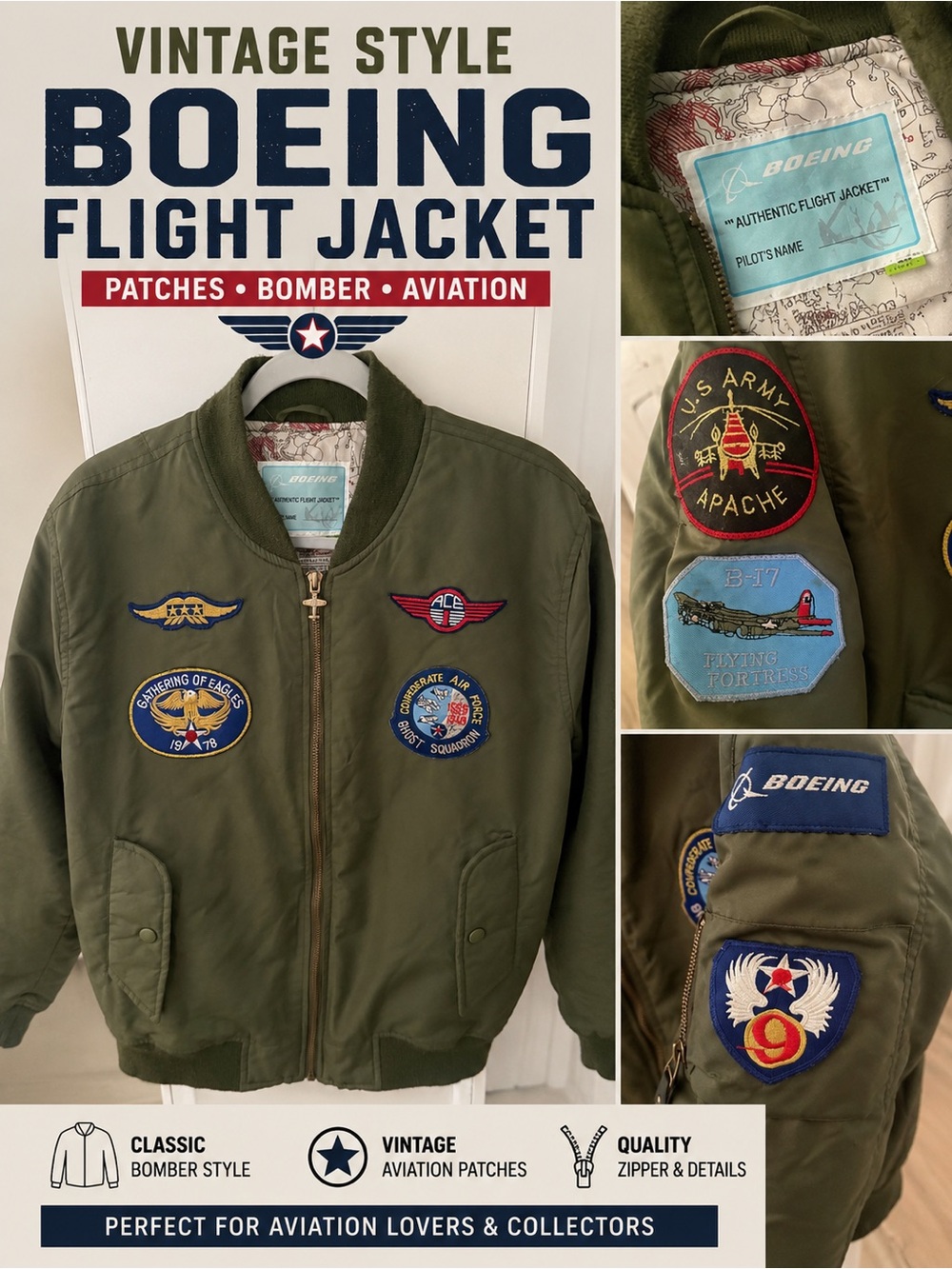 Vintage authentic flight jacket
